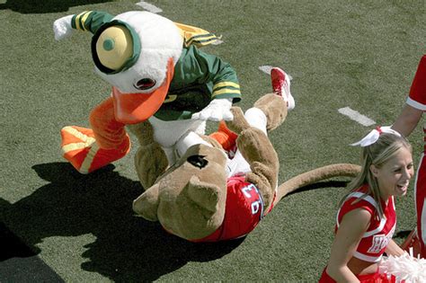 Mascot is assaulted